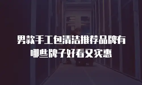 男款手工包清洁推荐品牌有哪些牌子好看又实惠
