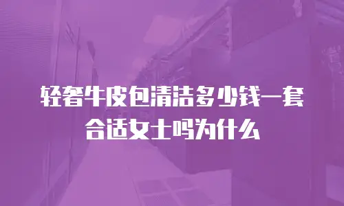 轻奢牛皮包清洁多少钱一套合适女士吗为什么