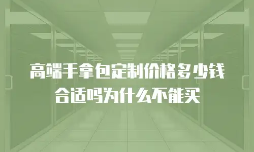 高端手拿包定制价格多少钱合适吗为什么不能买