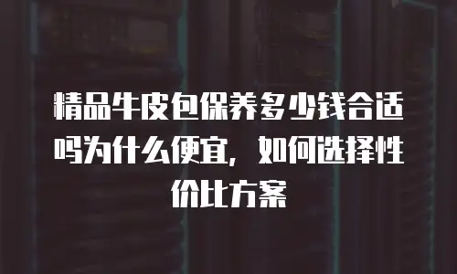 精品牛皮包保养多少钱合适吗为什么便宜，如何选择性价比方案