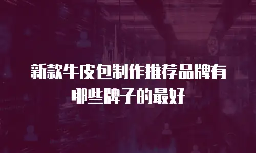 新款牛皮包制作推荐品牌有哪些牌子的最好