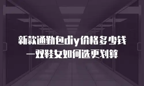 新款通勤包diy价格多少钱 一双鞋女如何选更划算