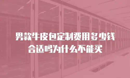 男款牛皮包定制费用多少钱合适吗为什么不能买