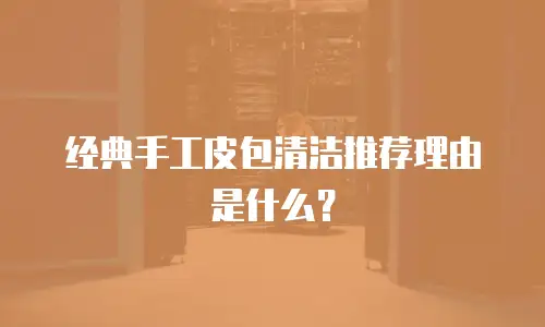 经典手工皮包清洁推荐理由是什么？