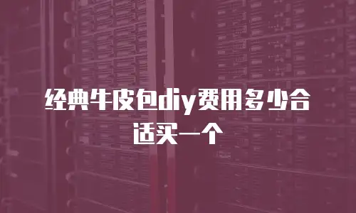 经典牛皮包diy费用多少合适买一个