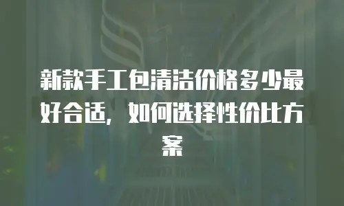 新款手工包清洁价格多少最好合适，如何选择性价比方案