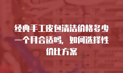 经典手工皮包清洁价格多少一个月合适吗，如何选择性价比方案