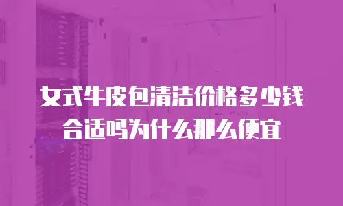 女式牛皮包清洁价格多少钱合适吗为什么那么便宜