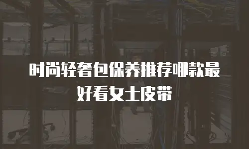 时尚轻奢包保养推荐哪款最好看女士皮带