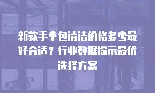 新款手拿包清洁价格多少最好合适？行业数据揭示最优选择方案