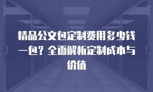 精品公文包定制费用多少钱一包？全面解析定制成本与价值