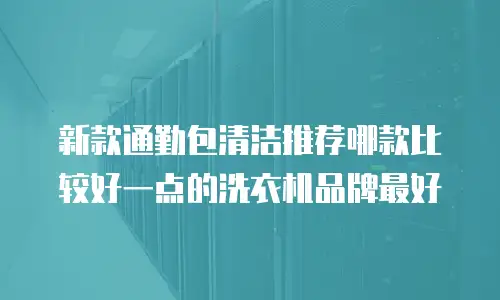 新款通勤包清洁推荐哪款比较好一点的洗衣机品牌最好