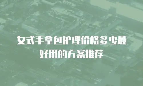 女式手拿包护理价格多少最好用的方案推荐