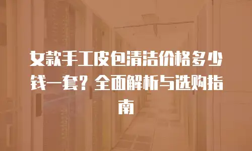 女款手工皮包清洁价格多少钱一套？全面解析与选购指南