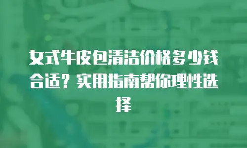 女式牛皮包清洁价格多少钱合适？实用指南帮你理性选择