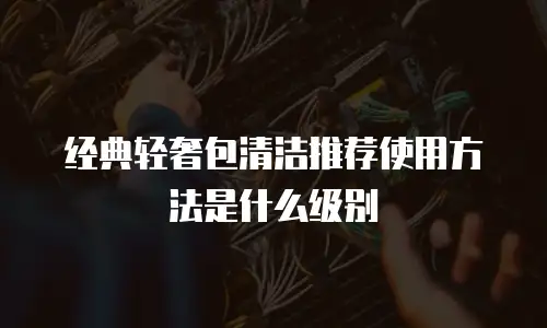 经典轻奢包清洁推荐使用方法是什么级别
