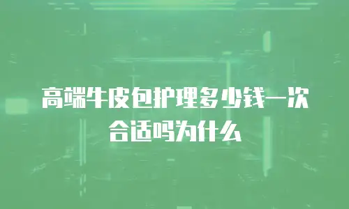 高端牛皮包护理多少钱一次合适吗为什么
