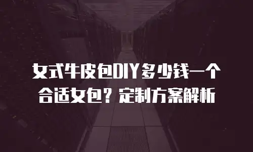 女式牛皮包DIY多少钱一个合适女包？定制方案解析
