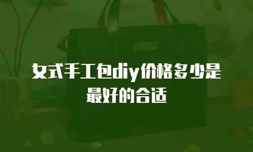 女式手工包diy价格多少是最好的合适