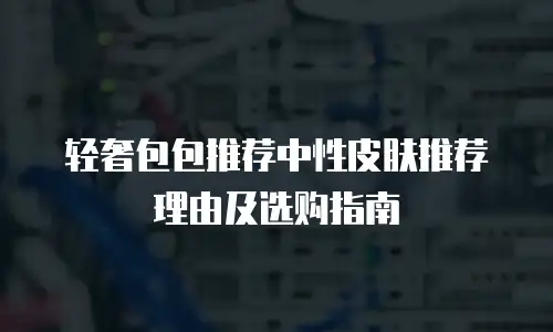 轻奢包包推荐中性皮肤推荐理由及选购指南