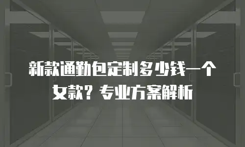 新款通勤包定制多少钱一个女款？专业方案解析