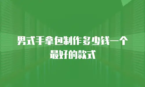 男式手拿包制作多少钱一个最好的款式