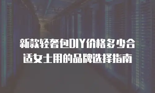 新款轻奢包DIY价格多少合适女士用的品牌选择指南
