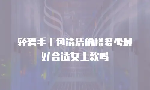 轻奢手工包清洁价格多少最好合适女士款吗