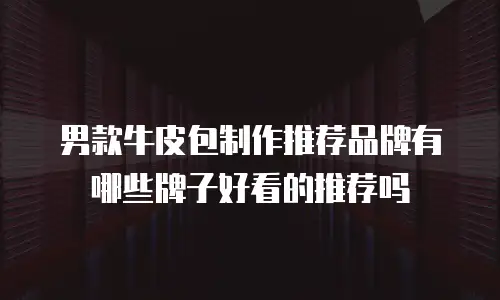 男款牛皮包制作推荐品牌有哪些牌子好看的推荐吗