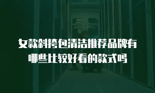 女款斜挎包清洁推荐品牌有哪些比较好看的款式吗