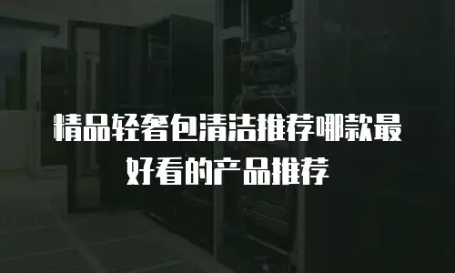 精品轻奢包清洁推荐哪款最好看的产品推荐