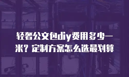 轻奢公文包diy费用多少一米？定制方案怎么选最划算