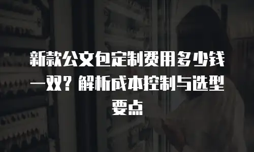 新款公文包定制费用多少钱一双？解析成本控制与选型要点