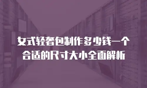 女式轻奢包制作多少钱一个合适的尺寸大小全面解析
