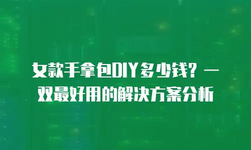 女款手拿包DIY多少钱？一双最好用的解决方案分析