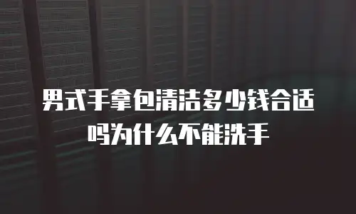 男式手拿包清洁多少钱合适吗为什么不能洗手