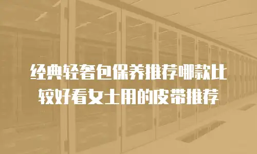 经典轻奢包保养推荐哪款比较好看女士用的皮带推荐
