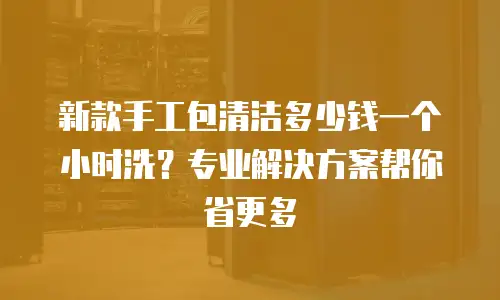 新款手工包清洁多少钱一个小时洗？专业解决方案帮你省更多