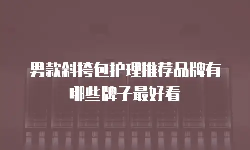 男款斜挎包护理推荐品牌有哪些牌子最好看