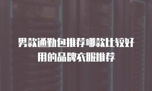 男款通勤包推荐哪款比较好用的品牌衣服推荐