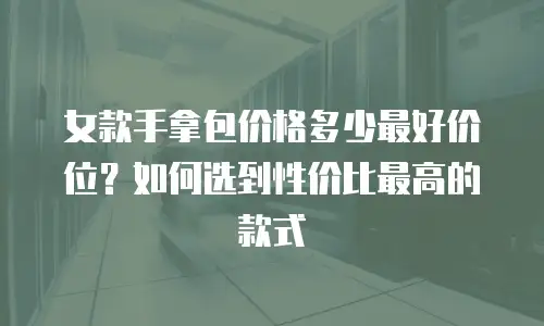 女款手拿包价格多少最好价位？如何选到性价比最高的款式
