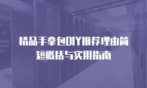 精品手拿包DIY推荐理由简短概括与实用指南