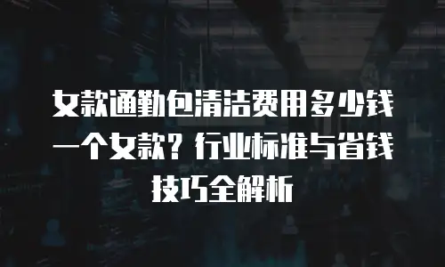 女款通勤包清洁费用多少钱一个女款？行业标准与省钱技巧全解析
