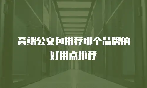 高端公文包推荐哪个品牌的好用点推荐