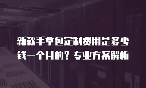 新款手拿包定制费用是多少钱一个月的？专业方案解析