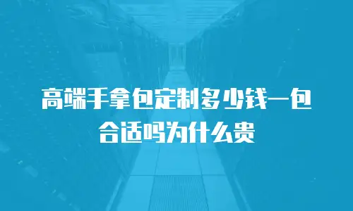 高端手拿包定制多少钱一包合适吗为什么贵
