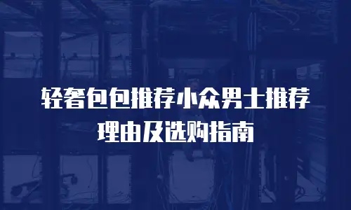 轻奢包包推荐小众男士推荐理由及选购指南