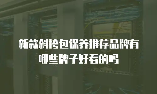 新款斜挎包保养推荐品牌有哪些牌子好看的吗