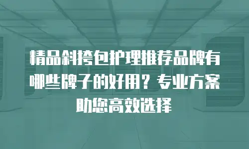 精品斜挎包护理推荐品牌有哪些牌子的好用？专业方案助您高效选择