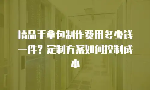 精品手拿包制作费用多少钱一件？定制方案如何控制成本